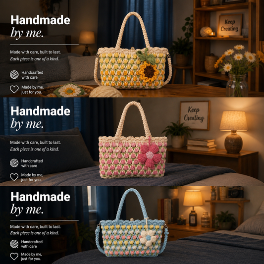 Crochet Flower Purse