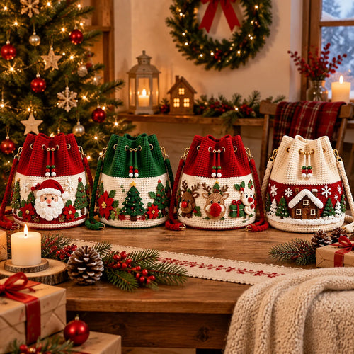 Christmas Crochet Bags