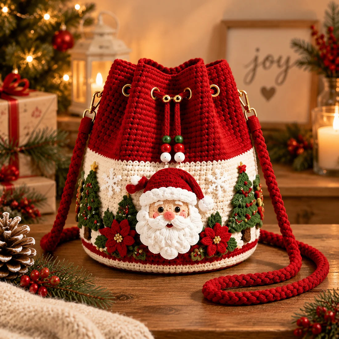 Christmas Crochet Bags