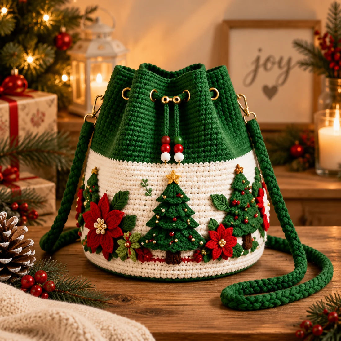 Christmas Crochet Bags