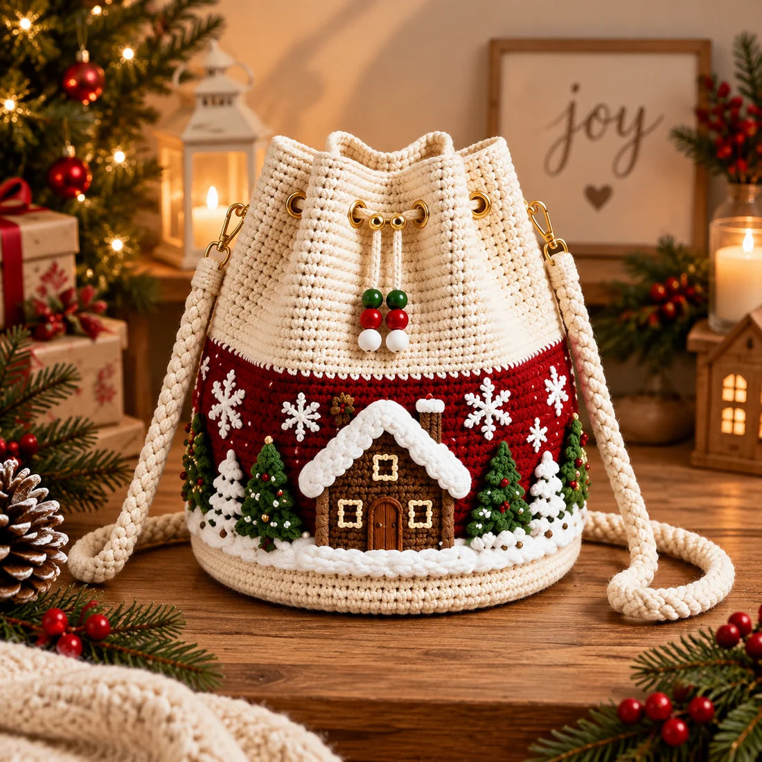 Christmas Crochet Bags